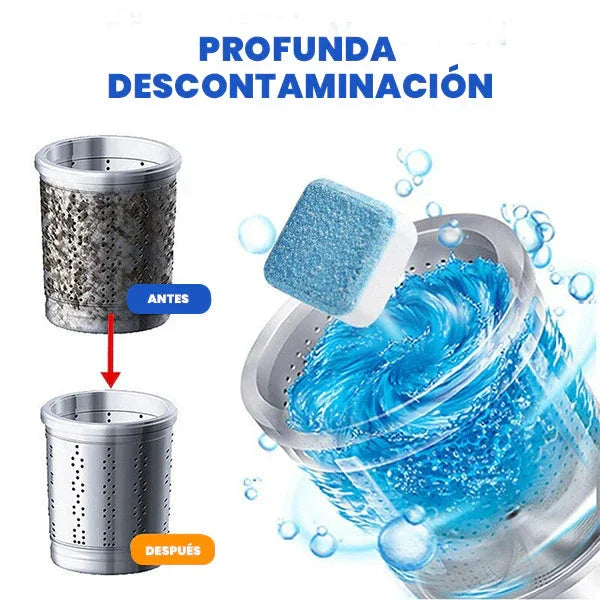 Pack x12 Pastillas limpieza profunda para lavadora