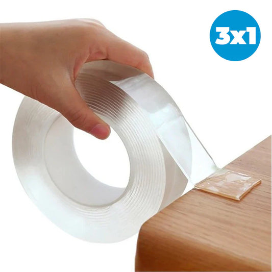 PROMO 3x1 Cinta Doble Faz Lavable Y Reutilizable