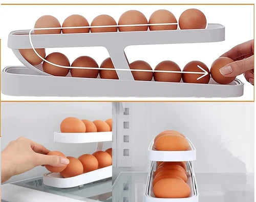 PROMO 2x1 Organizador Dispensador de Huevos Automático
